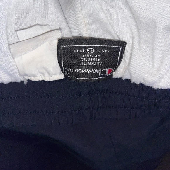 Champion tear away vintage black pants men's XL athletic lined oversized baggy - Picture 3 of 11